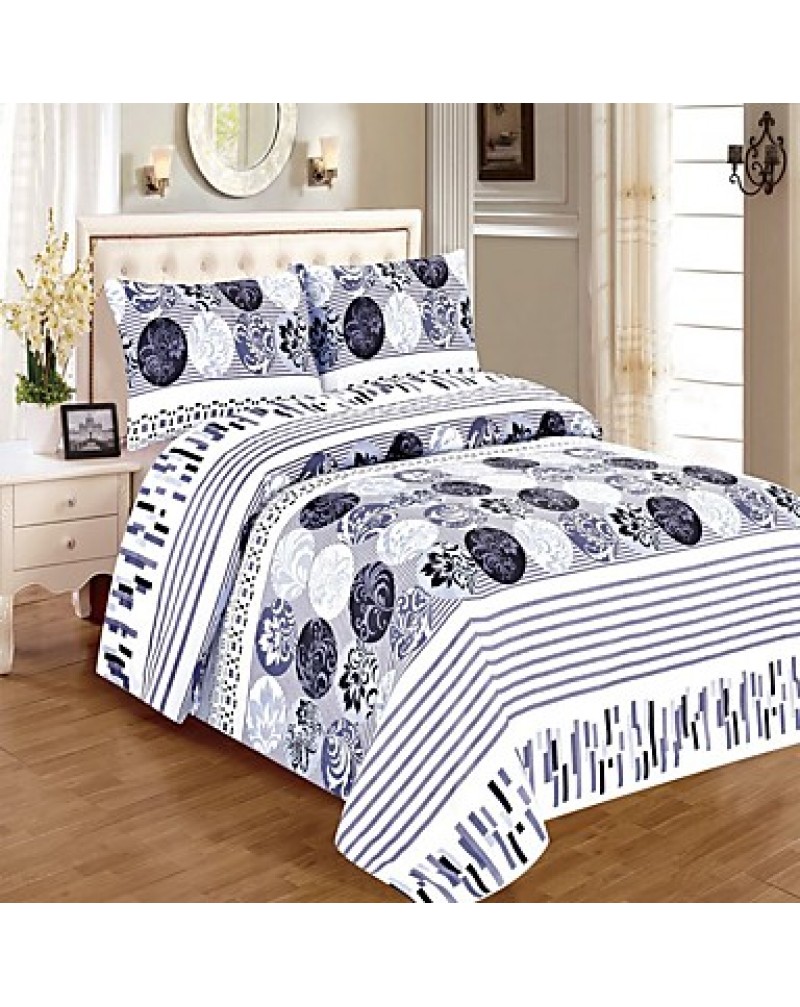 100% Microfiber Printed Sheet Sets Queen