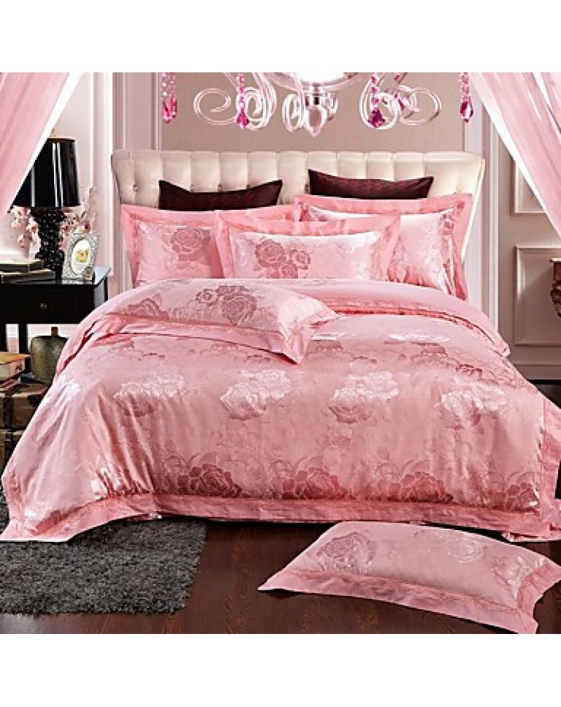 Floral Cotton 4 Piece Duvet Cover Sets