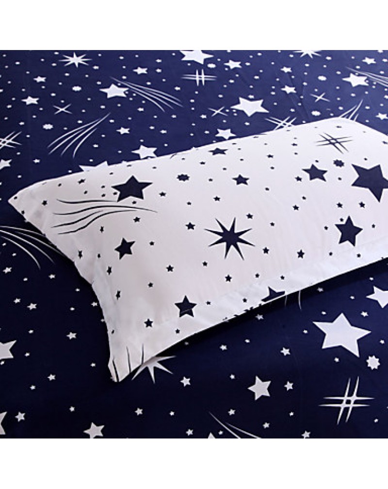 Meteor Bedsheet Pillowcases Duvet Cover(White)