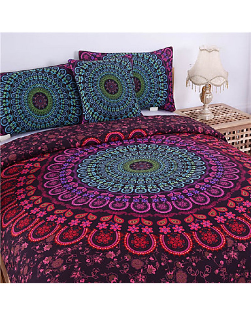 Mandala Bedding Posture Million Romantic Soft Bedclothes Plain Twill3Pcs drap de lit Favorite