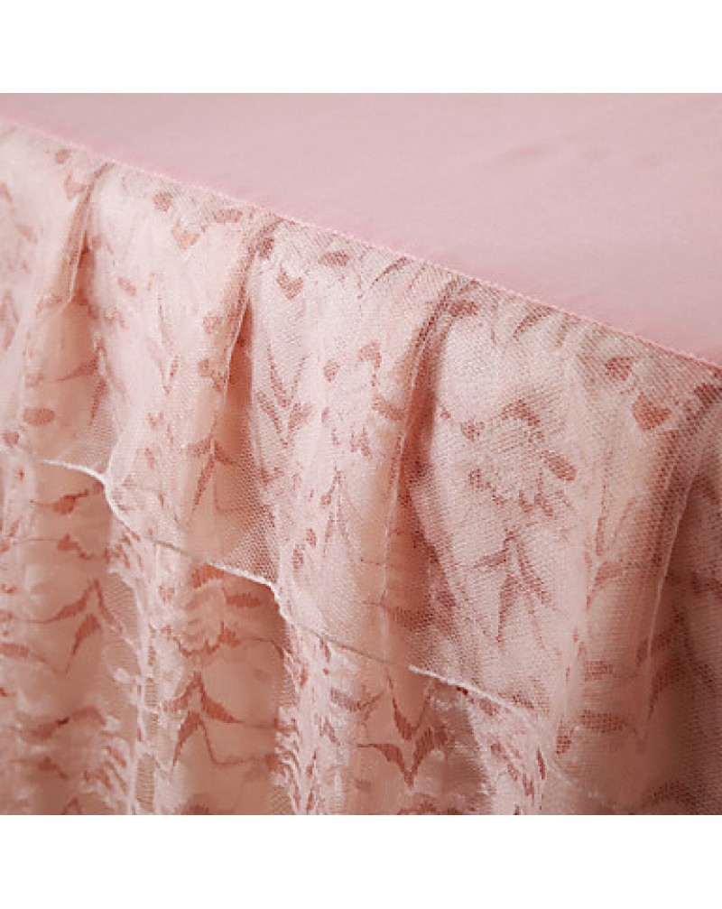 Princess Lace Bedspread Bed Skirt Mattress Dust Protection Cover Bedding Set