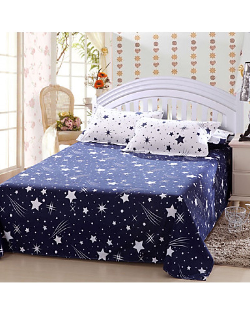 Meteor Bedsheet Pillowcases Duvet Cover(White)