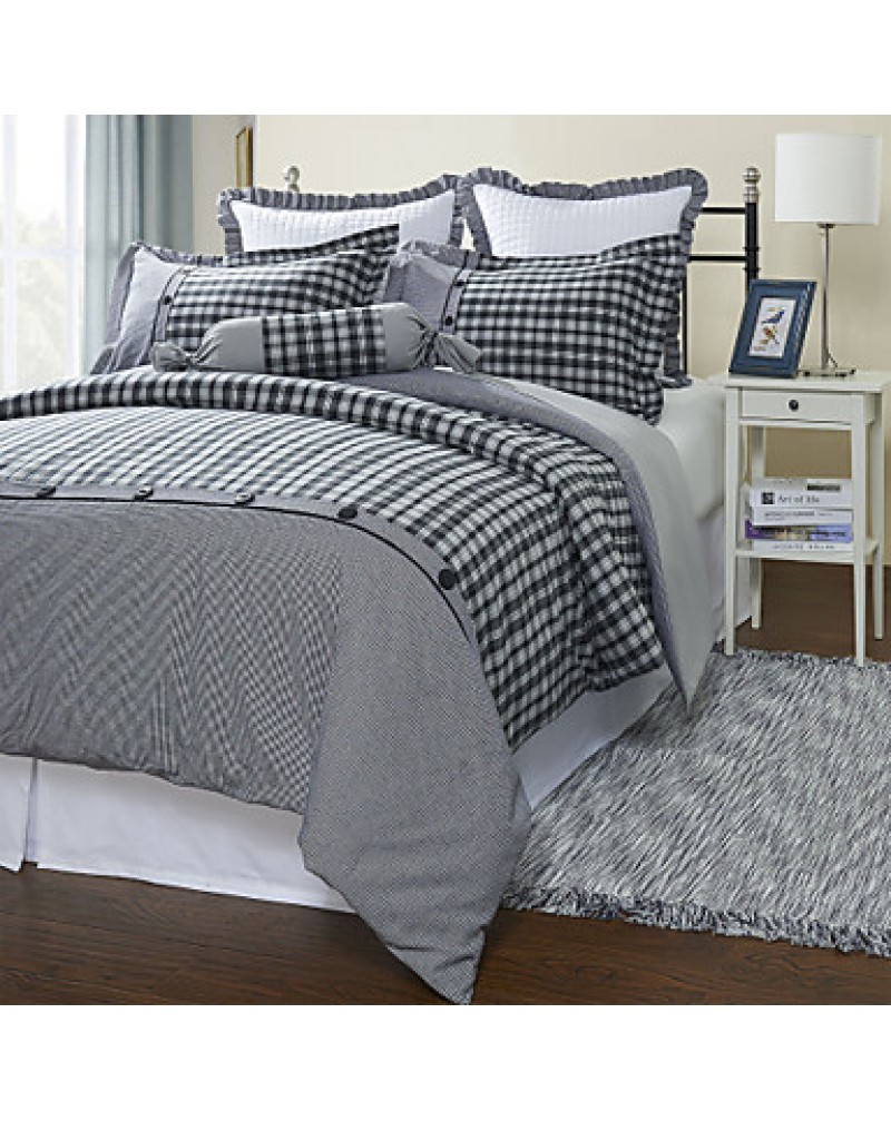 Plaid Cotton Duvet Cover Sets