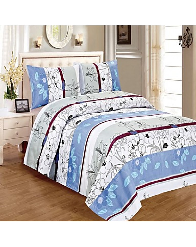 100% Microfiber Printed Sheet Sets Queen