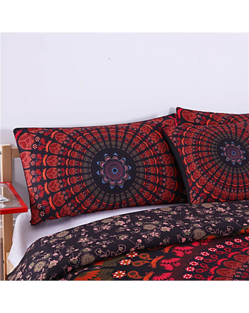 Mandala Bedding Concealed Bedspread Duvet Cover Set 3PcsBedlinen Twin Full Queen King New