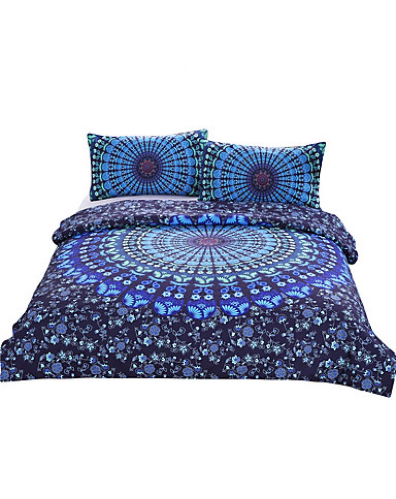 Moonlight Bedding Set Bohemia Blue Nice Gift Plain Twill Home Textiles Twin Full Queen King Genuine