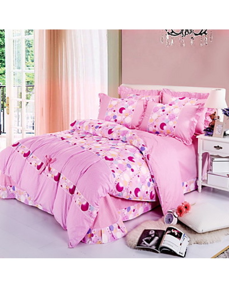 Version of the Velvet Skin-Friendly Family of Four Sanding Bedding Apply Sheets Bedding Set