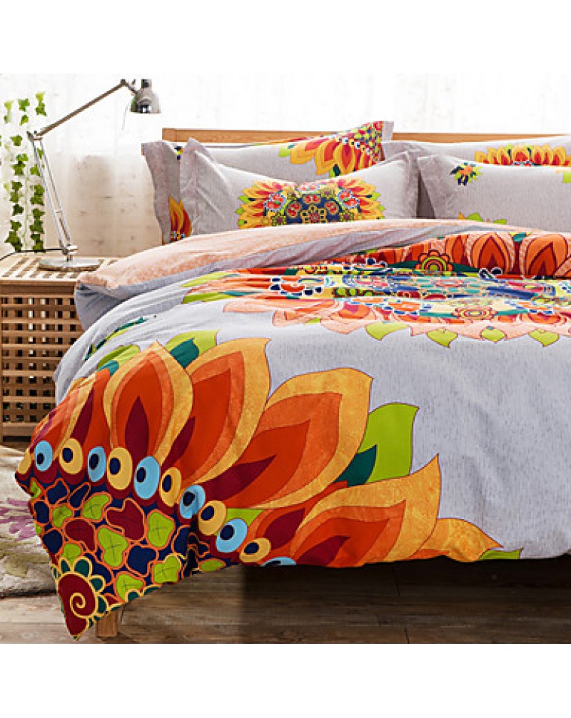 Double Bed Comforter Cover Set 100% Twill Cotton Bedding Set