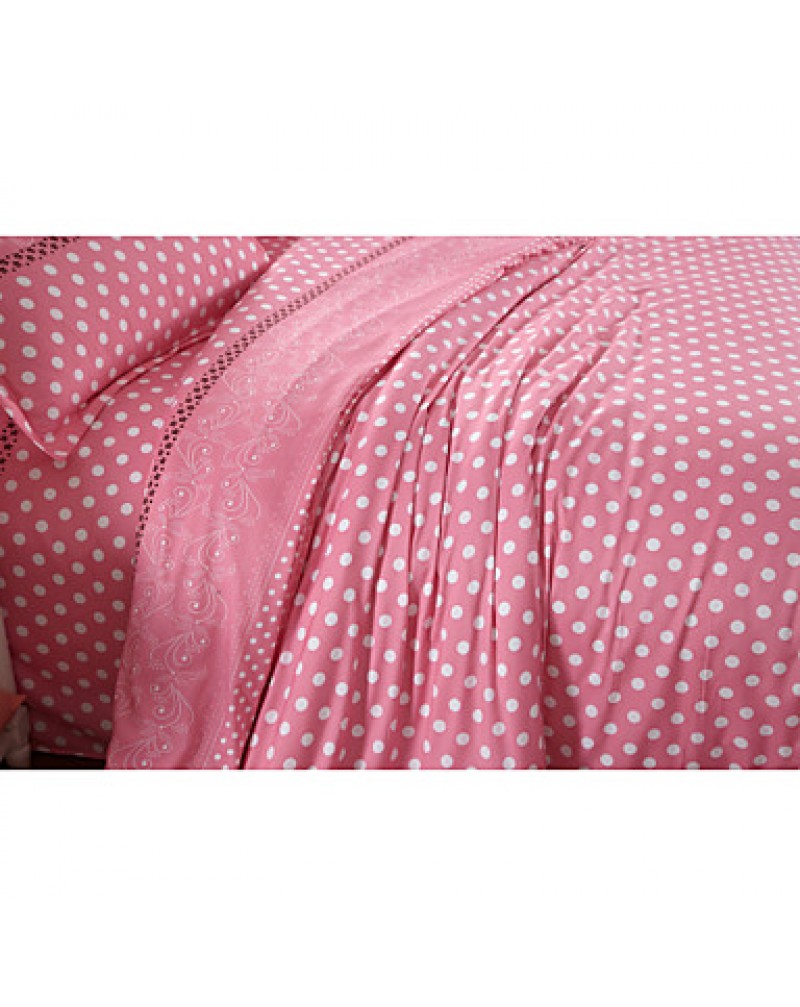  Aloe Brushed Cotton Bedding a Family of Four Active Printing Single or Double QuiltBedding Set