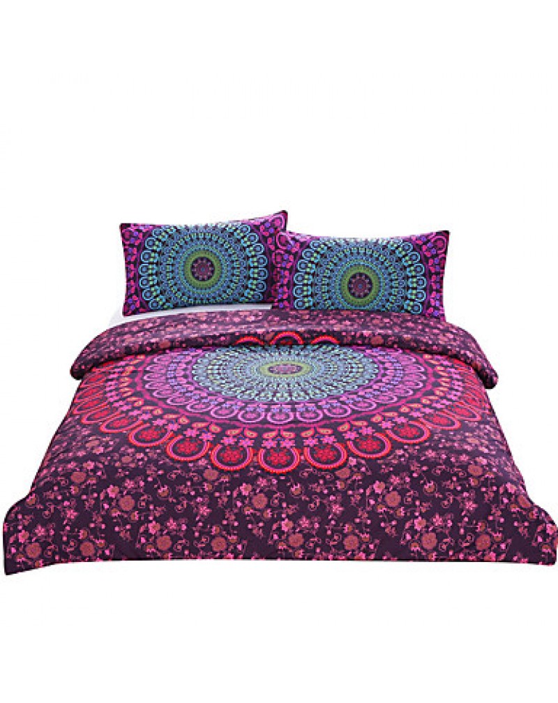 Mandala Bedding Posture Million Romantic Soft Bedclothes Plain Twill3Pcs drap de lit Favorite